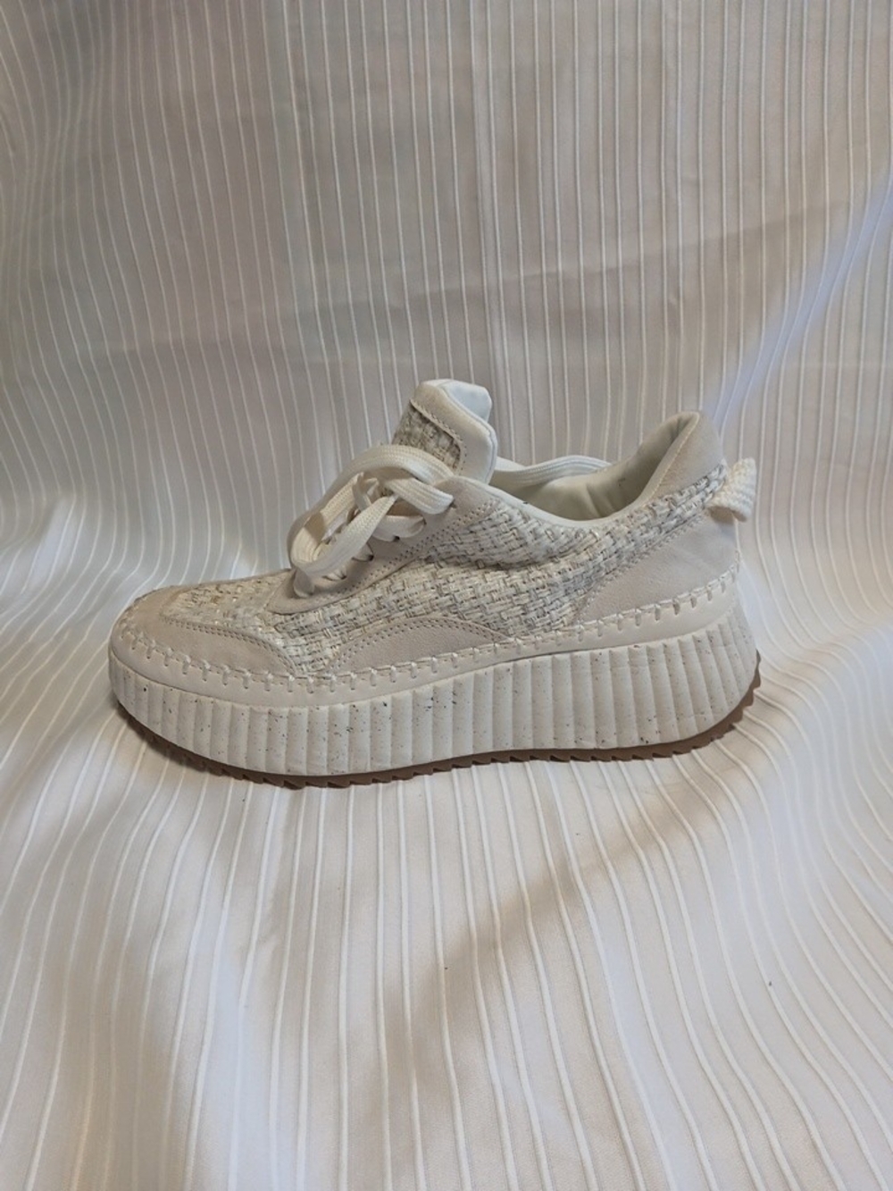 Target Cream Platform Lace-Up Sneaker